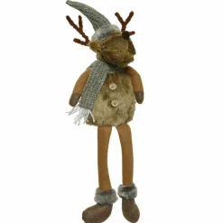 KAEMINGK Renne de Noël Déco (H50 cm) Aston rigolo Marron Discount