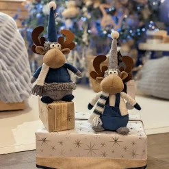 KAEMINGK Renne de Noël (H30 cm) Gaby en Blanc Outlet