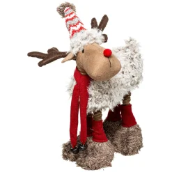 Feeric Lights & Christmas Renne de Noël (H60 cm) Hector jambes téléscopiques Rouge Outlet