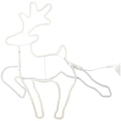 KOOPMAN Renne de Noël lumineux 343 LED (H59 cm) Néon Moov light Blanc chaud Hot