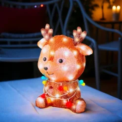 EMINZA Renne lumineux 72 LED (H38 cm) Baby Coco Multicolore Clearance
