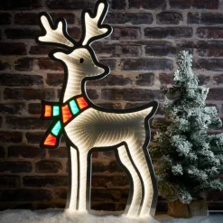 KAEMINGK Renne lumineux 363 LED (H85 cm) Infinity Blanc froid et Multicolore Sale