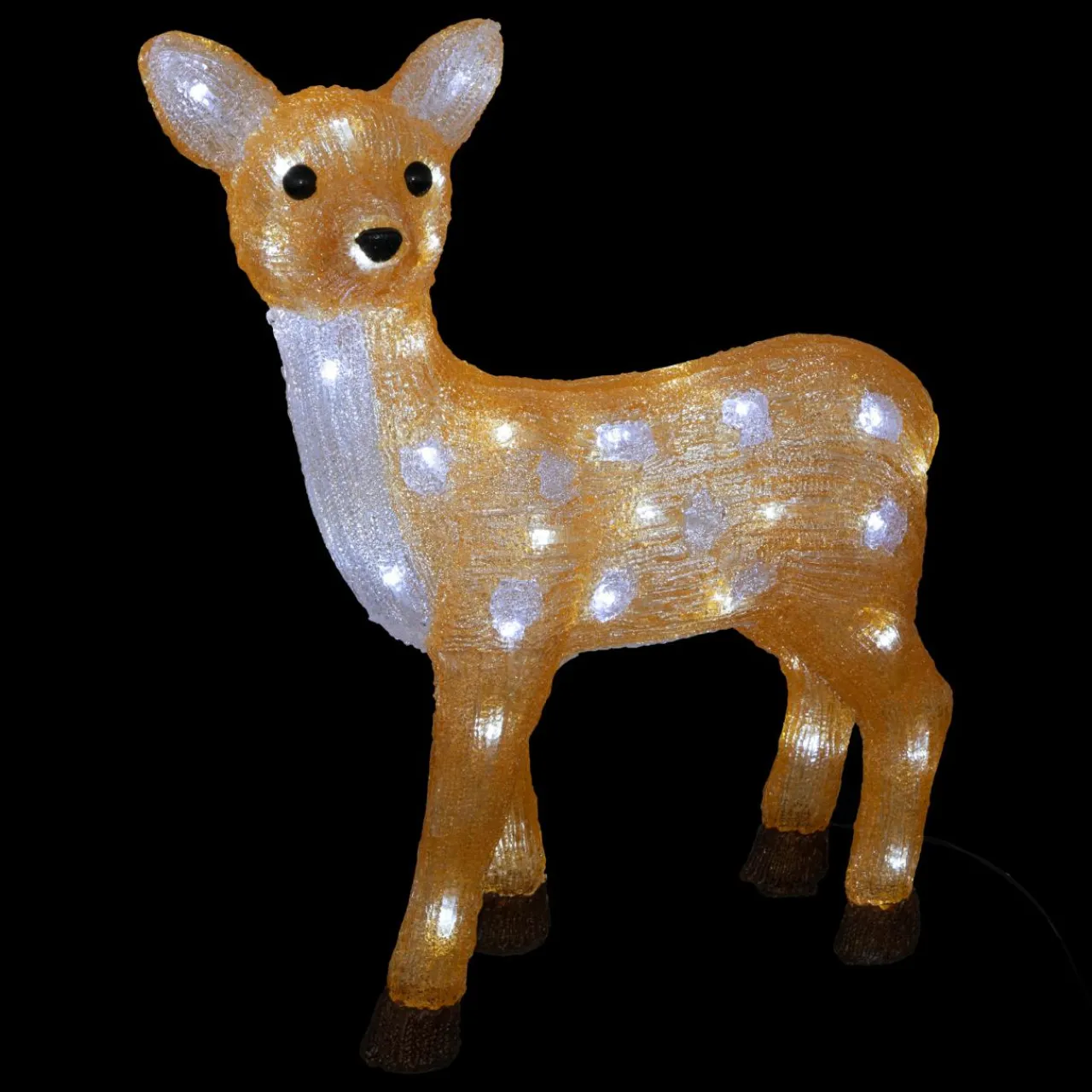 FEERIC LIGHTS Renne lumineux solaire 50 LED (H48 cm) Biche Blanc froid Sale