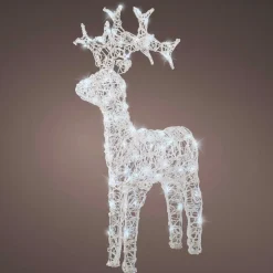 EMINZA Renne lumineux souple 80 LED (H89 cm) Skoll Blanc froid Hot