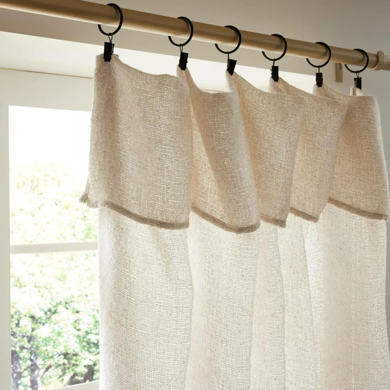 EMINZA Rideau ajustable (140 x max 300 cm) Nils Beige Sale
