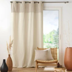 EMINZA Rideau bouclette (140 x 240 cm) Ava Beige Outlet
