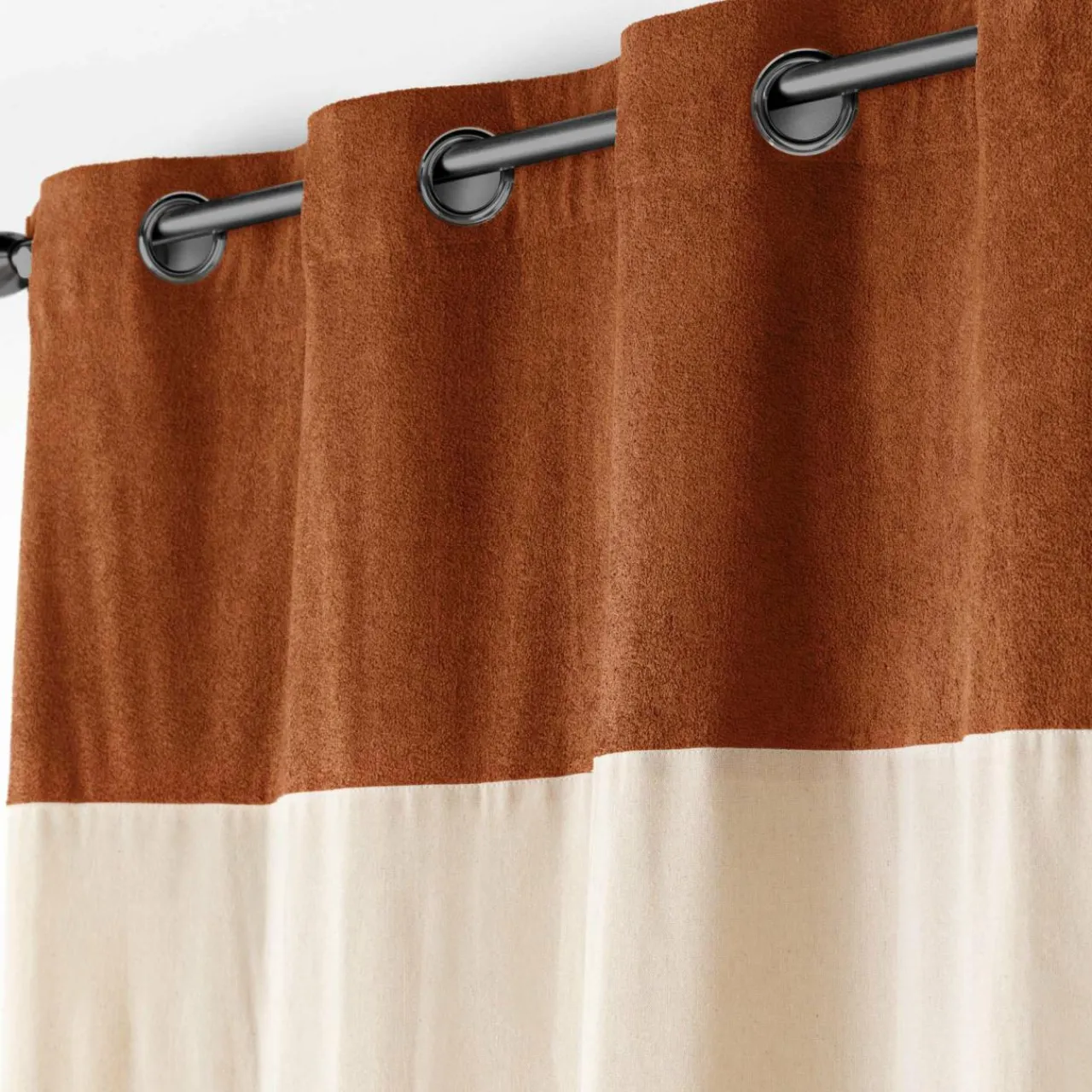 EMINZA Rideau bouclette (140 x 240 cm) Ava Camel Online