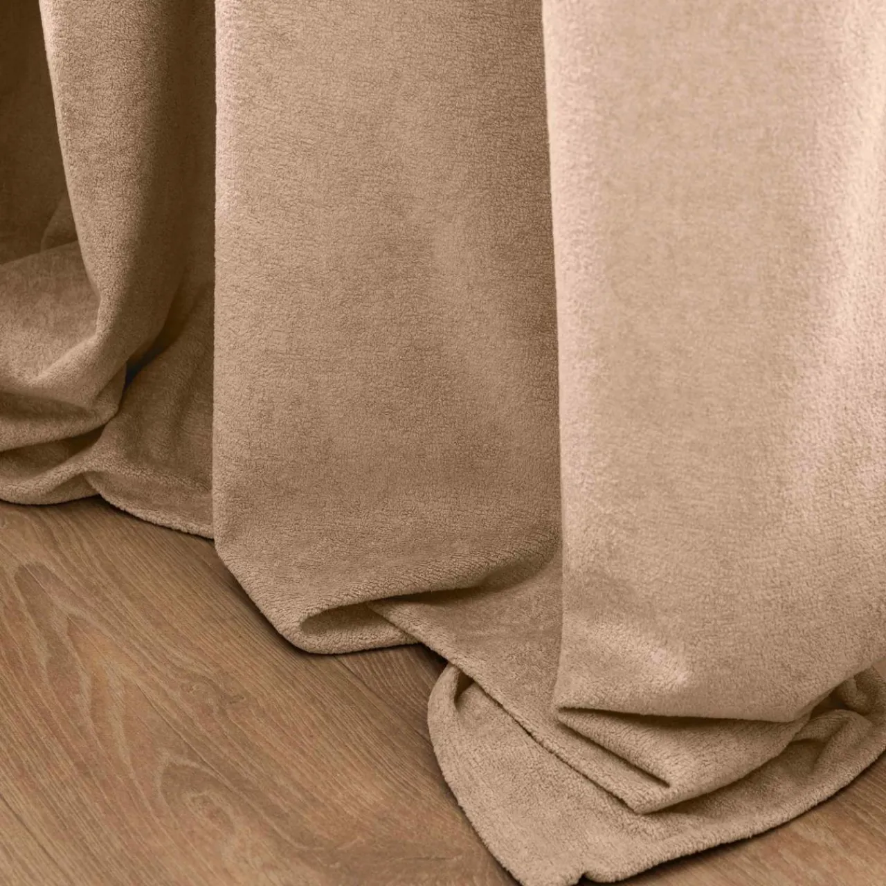 douceur d'intu017drieur Rideau bouclette (140 x 260 cm) Winona Beige Clearance
