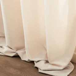 douceur d'intu017drieur Rideau bouclette (140 x 260 cm) Winona Ecru