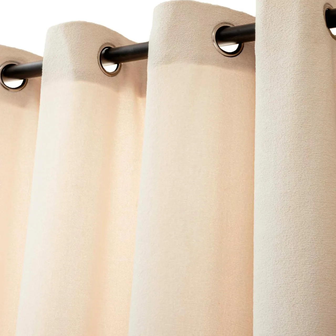 douceur d'intu017drieur Rideau bouclette (140 x 260 cm) Winona Ecru
