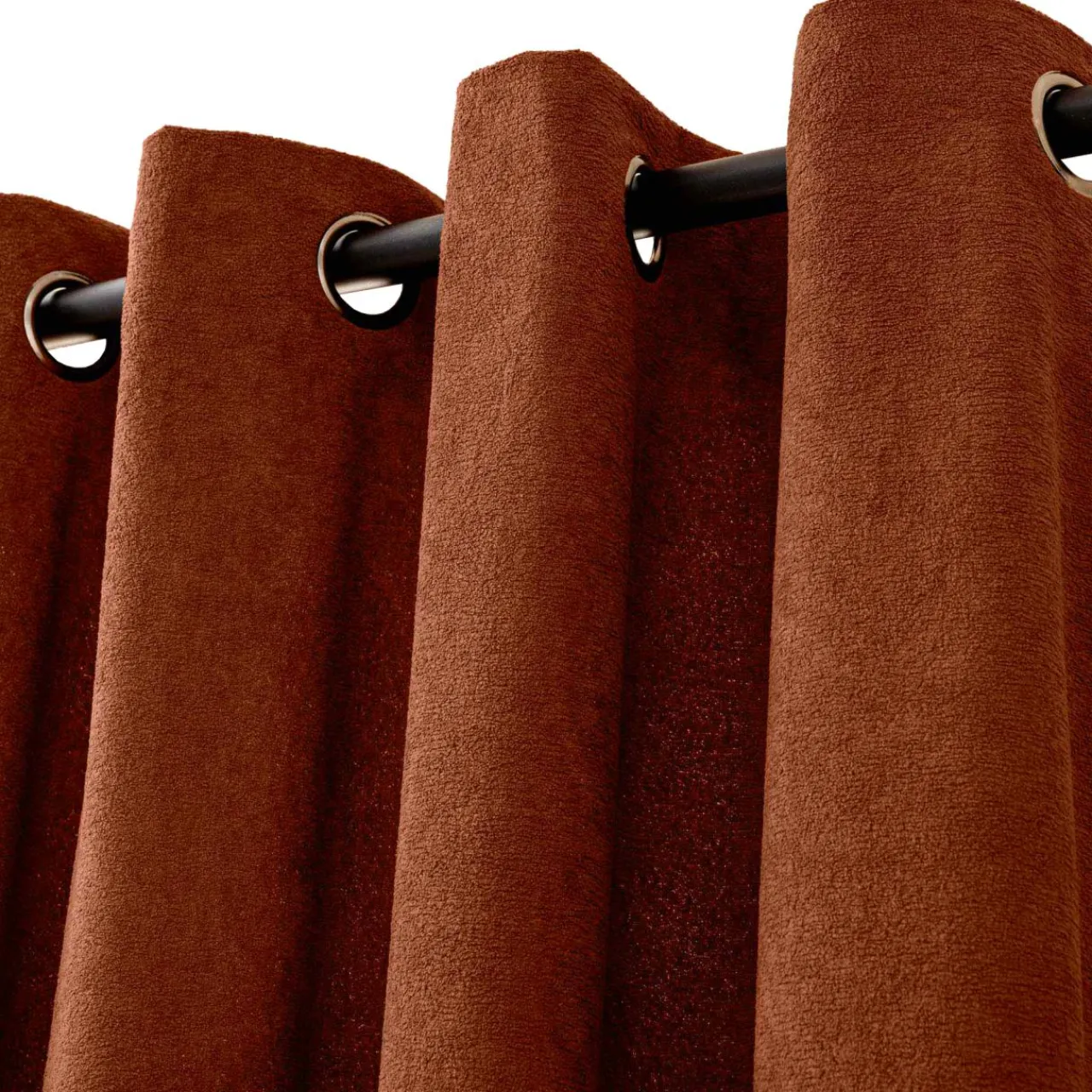 douceur d'intu017drieur Rideau bouclette (140 x 260 cm) Winona Terracotta Discount