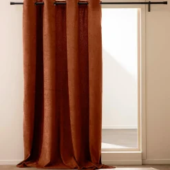 douceur d'intu017drieur Rideau bouclette (140 x 260 cm) Winona Terracotta Discount