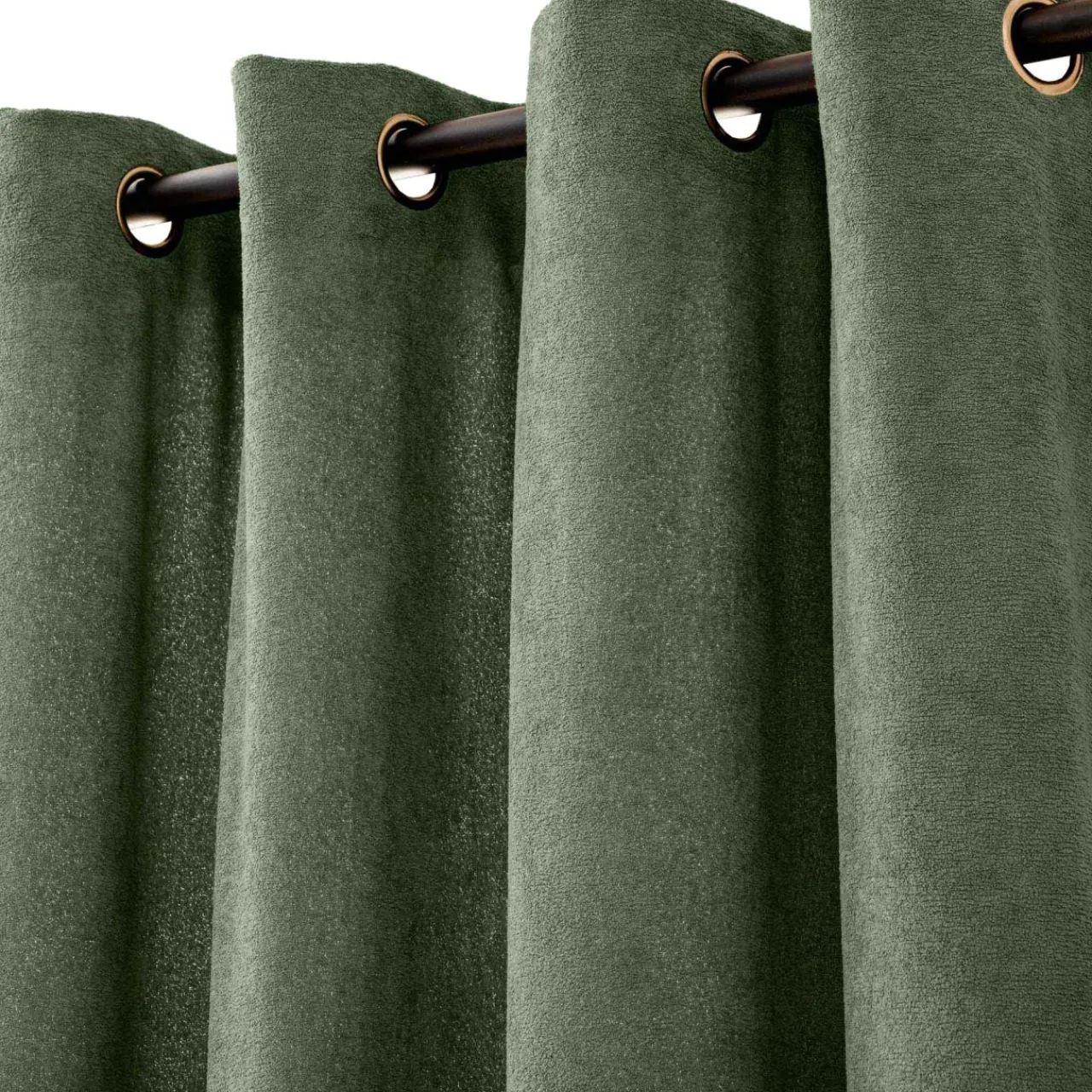 douceur d'intu017drieur Rideau bouclette (140 x 260 cm) Winona cédre Vert Sale