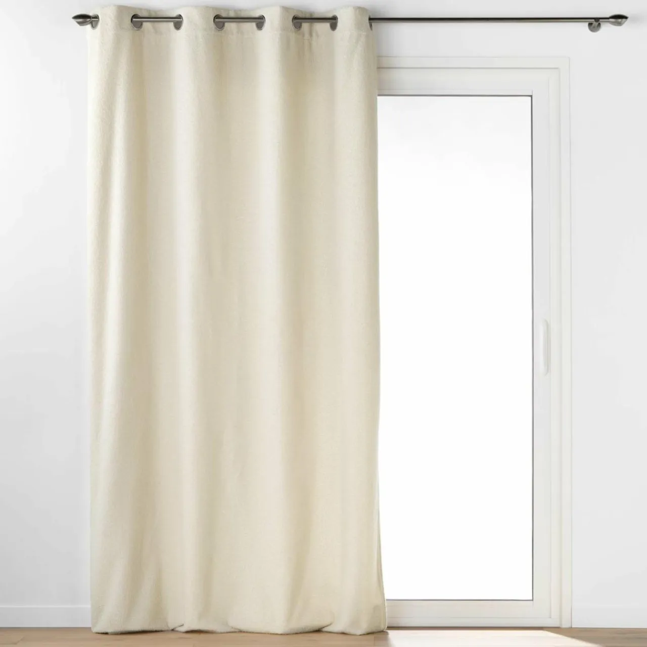 douceur d'intu017drieur Rideau bouclette (140 x 240 cm) Wooly Ecru Beige Online
