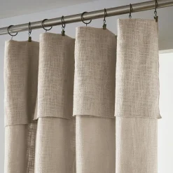 L'EFFET PAPILLON Rideau coton ajustable (140 x max 270 cm) Sixtine Beige Online