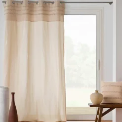 douceur d'intu017drieur Rideau coton tufté (140 x 240 cm) Hilary Beige Hot
