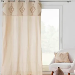 douceur d'intu017drieur Rideau coton tufté (140 x 240 cm) Kamary Beige Hot