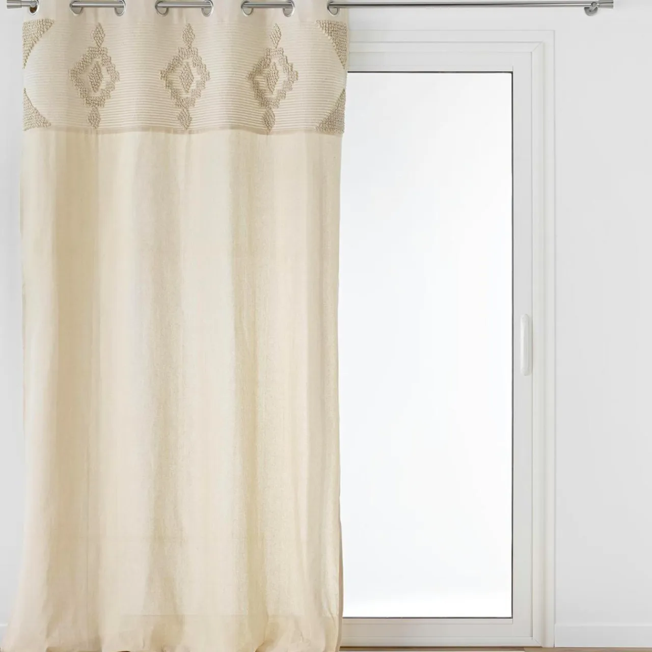 douceur d'intu017drieur Rideau coton tufté (140 x 240 cm) Kamary Beige Hot