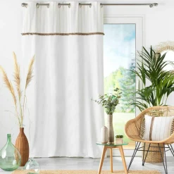 DOUCEUR D'INTERIEUR Rideau coton (140 x 240 cm) Alizée Ecru Best