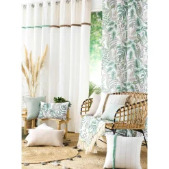 DOUCEUR D'INTERIEUR Rideau coton (140 x 240 cm) Alizée Ecru Best