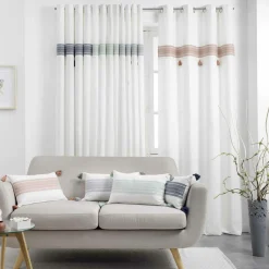 DOUCEUR D'INTERIEUR Rideau coton (140 x 240 cm) Amaya Gris