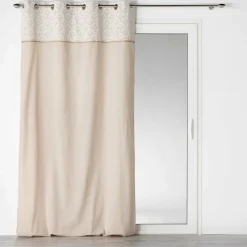 DOUCEUR D'INTERIEUR Rideau coton (140 x 240 cm) Bahina Beige Hot