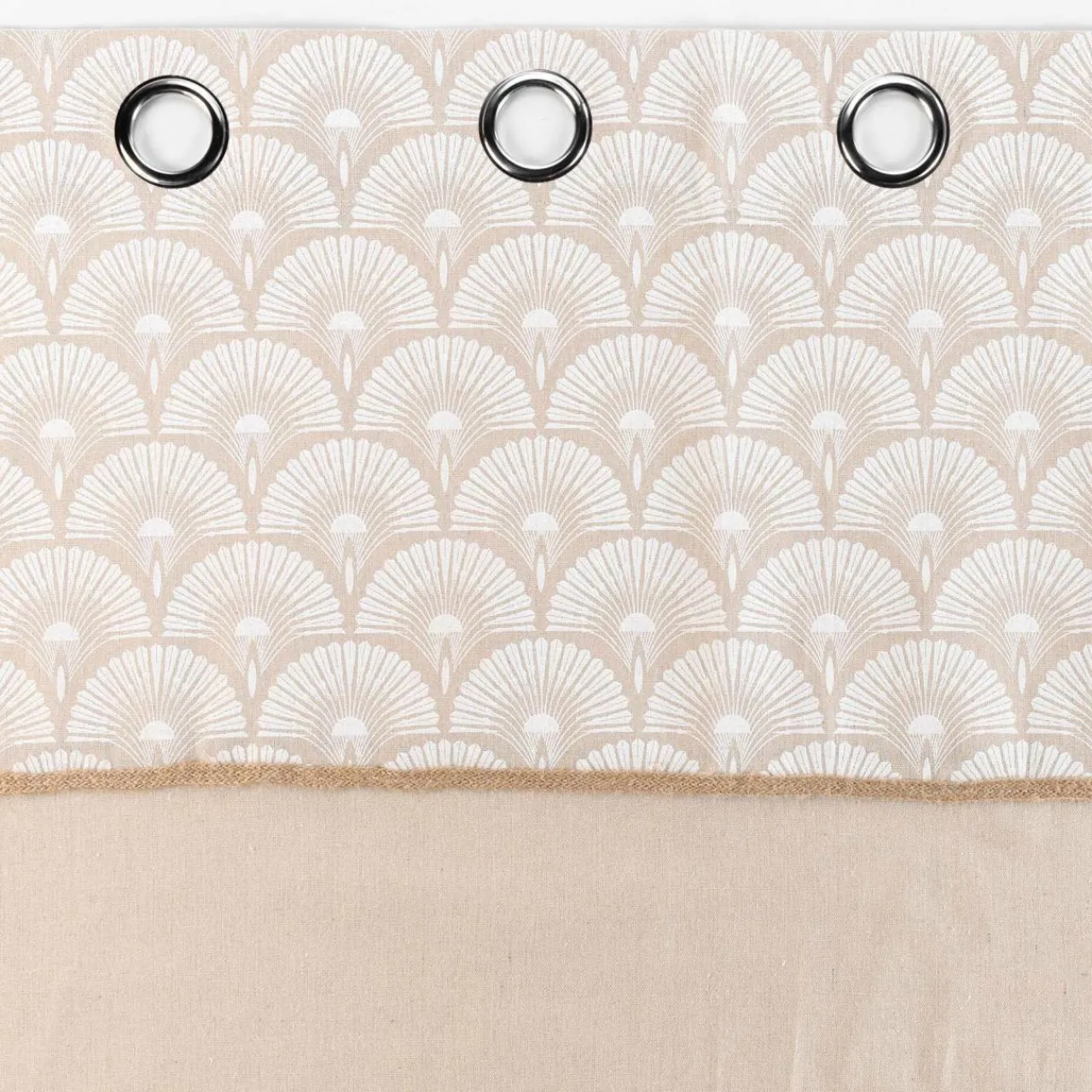 DOUCEUR D'INTERIEUR Rideau coton (140 x 240 cm) Bahina Beige Hot