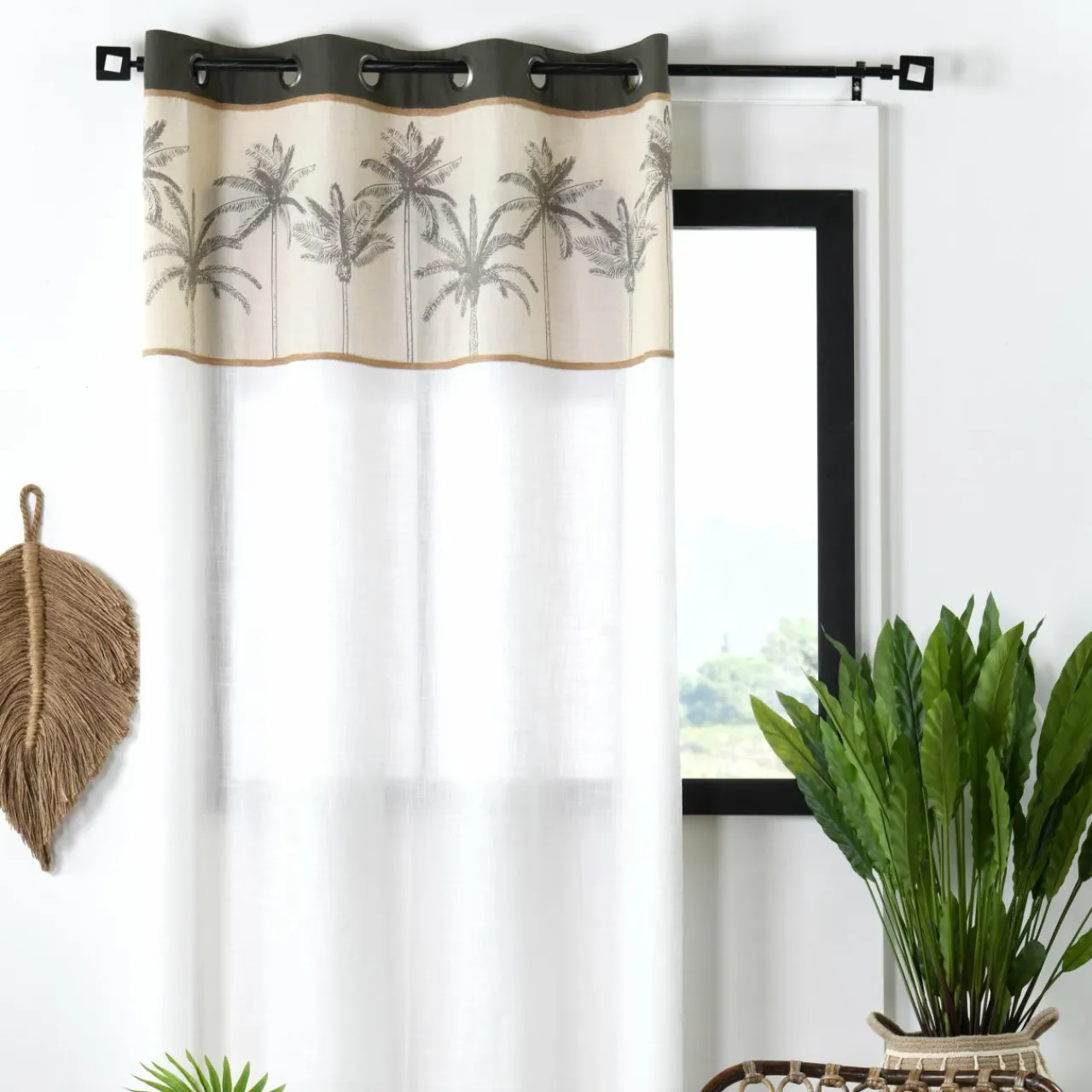 LOVELY CASA Rideau coton (140 x 260 cm) Bako Beige Best