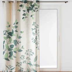 douceur d'intu017drieur Rideau coton (140 x 260 cm) Botanica Vert New