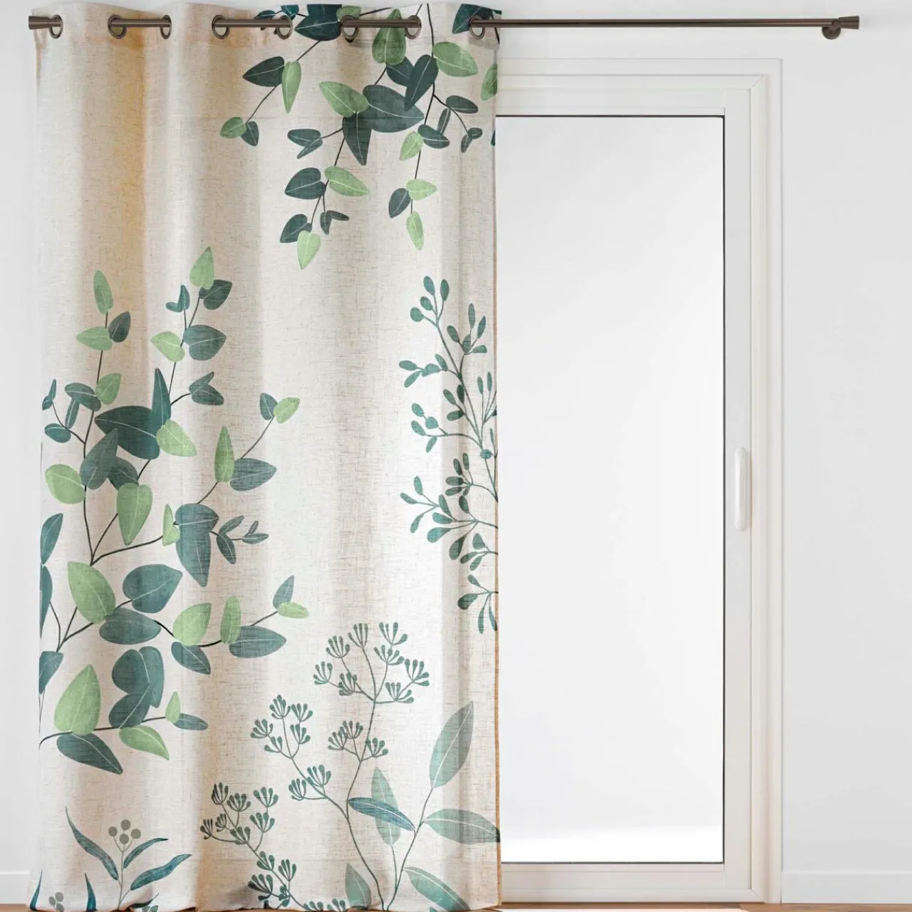 douceur d'intu017drieur Rideau coton (140 x 260 cm) Botanica Vert New