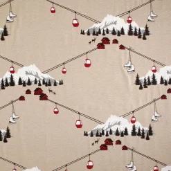 LINDER Rideau coton (140 x 260 cm) Chamonix Rouge Clearance