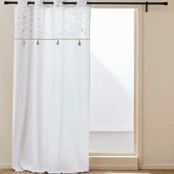 douceur d'intu017drieur Rideau coton (140 x 240 cm) Duchesse Blanc