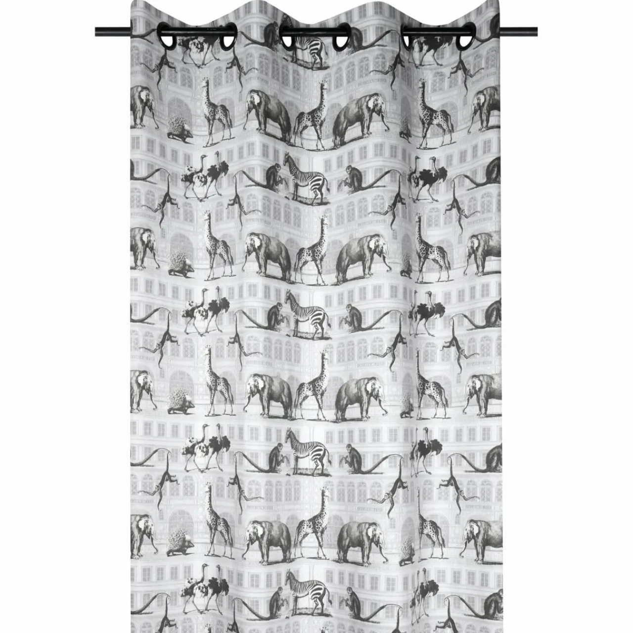 LOVELY CASA Rideau coton (135 x 250 cm) Haussmann Gris Best