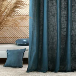 STOF Rideau coton (140 x 260 cm) Helios Bleu Best