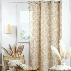 STOF Rideau coton (140 x 260 cm) Hemera Taupe Discount