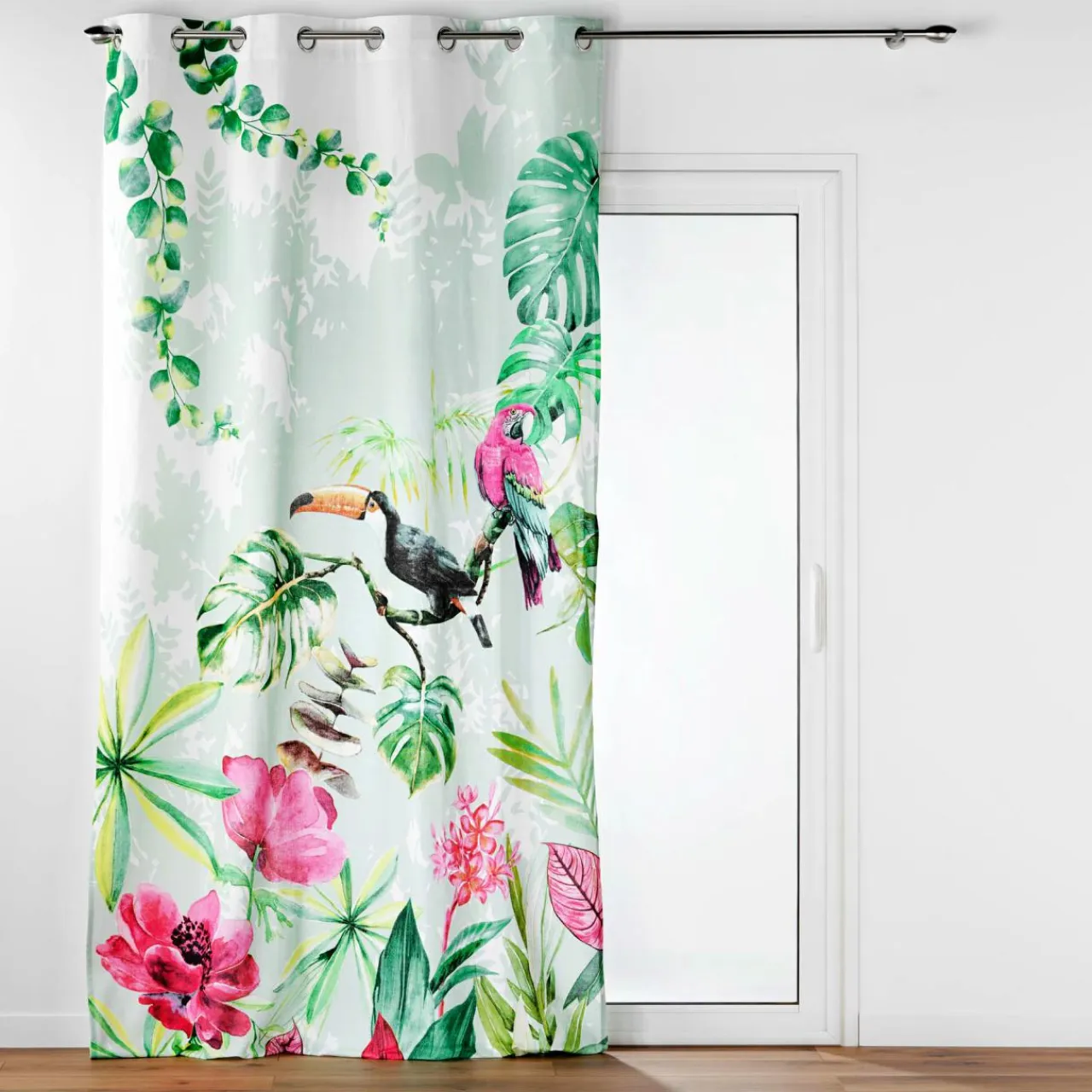 DOUCEUR D'INTERIEUR Rideau coton (140 x 260 cm) Louisiane Vert Sale