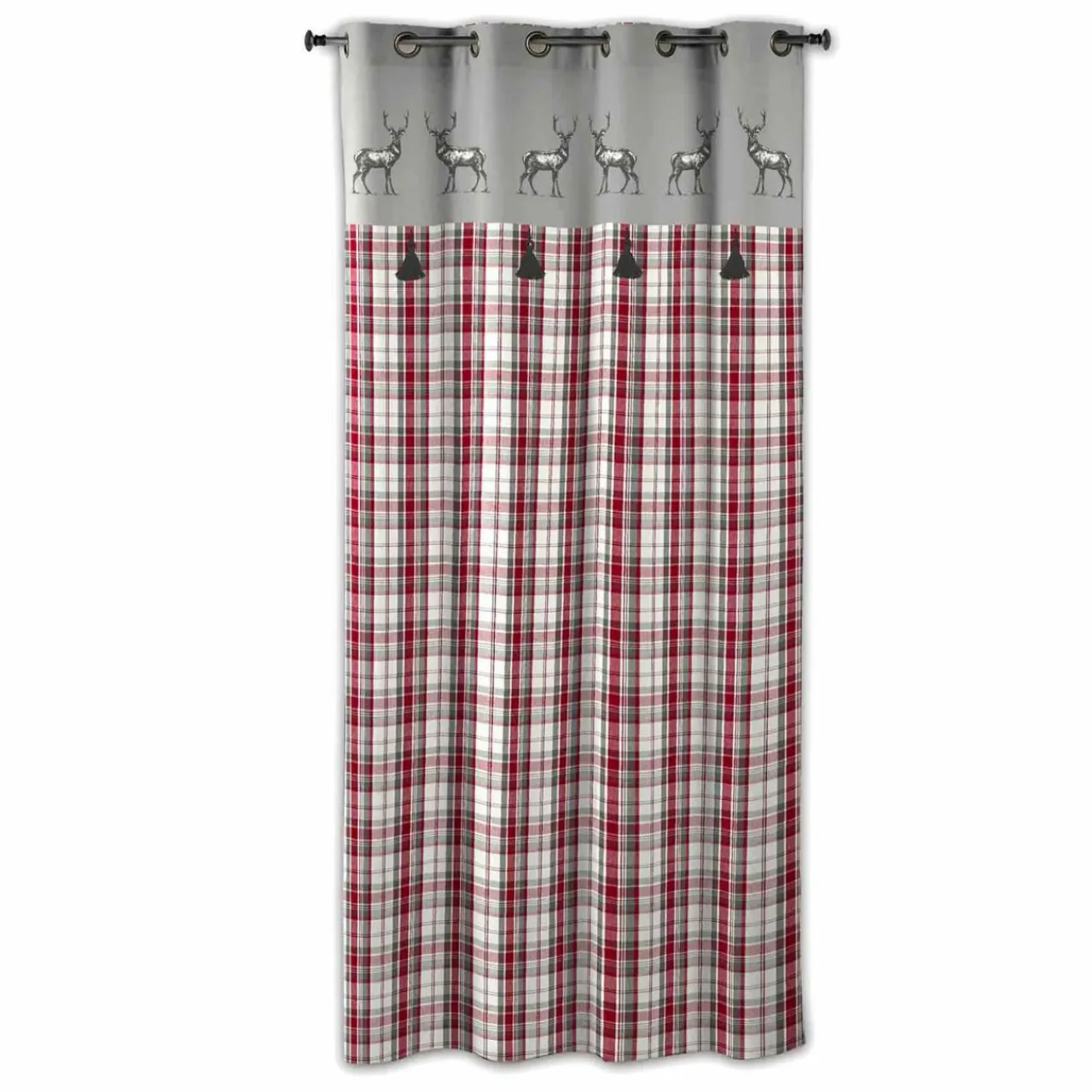 EMINZA Rideau coton (140 x 240 cm) Megeve Rouge Online