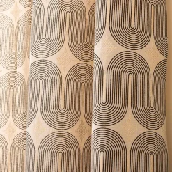 douceur d'intu017drieur Rideau coton (140 x 280 cm) Ondine Noir Hot