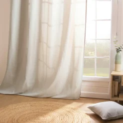 EMINZA Rideau coton (140 x 260 cm) Pixel Beige Clearance