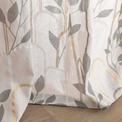 douceur d'intu017drieur Rideau coton (140 x 240 cm) Roseris Gris New