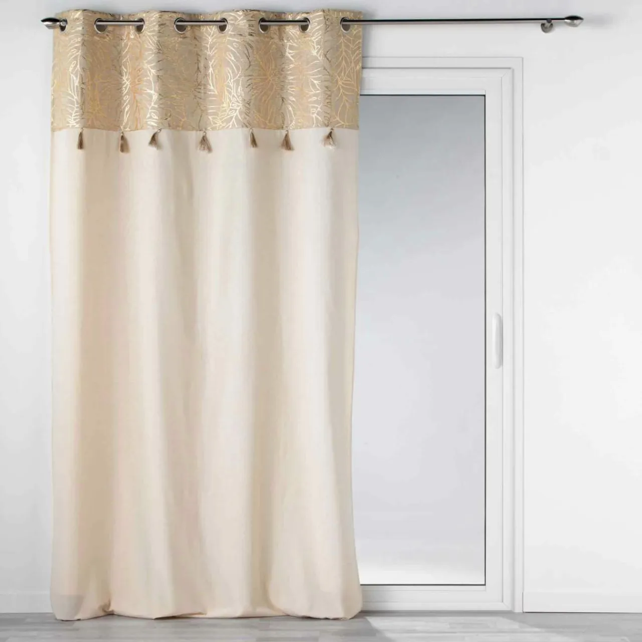DOUCEUR D'INTERIEUR Rideau coton (140 x 240 cm) Solea Or Online