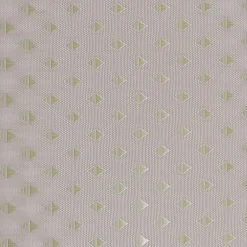 TENDANCE Rideau de douche à anneaux (180 x 200 cm) Diamants Taupe Discount