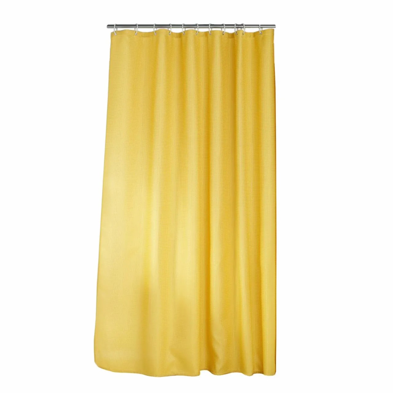 douceur d'intu017drieur Rideau de douche effet tissé à anneaux (180 x 200 cm) Quartz miel Jaune Best