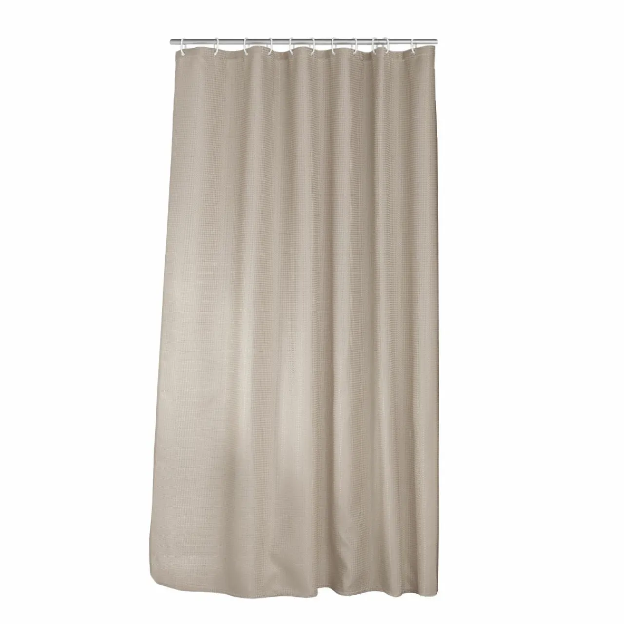douceur d'intu017drieur Rideau de douche effet tissé à anneaux (180 x 200 cm) Quartz Taupe