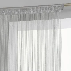 ATMOSPHERA Rideau de fil (90 x H200 cm) Uni Gris Hot