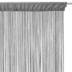 ATMOSPHERA Rideau de fil (90 x H200 cm) Uni Gris Hot