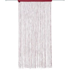 ATMOSPHERA Rideau de fil (90 x H200 cm) Uni Rouge grenat Bordeaux Outlet