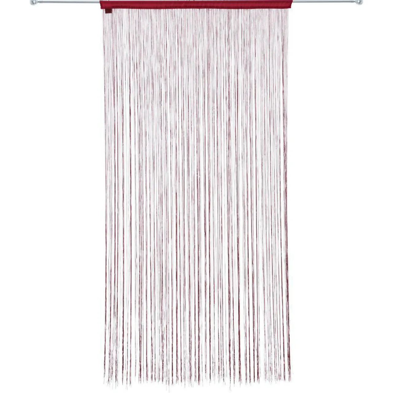 ATMOSPHERA Rideau de fil (90 x H200 cm) Uni Rouge grenat Bordeaux Outlet