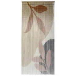 LUANCE Rideau de porte bambou (90 x 200 cm) Abstraction Beige Best
