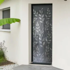 LUANCE Rideau de porte bambou (90 x 200 cm) Eucalyptus Gris Online